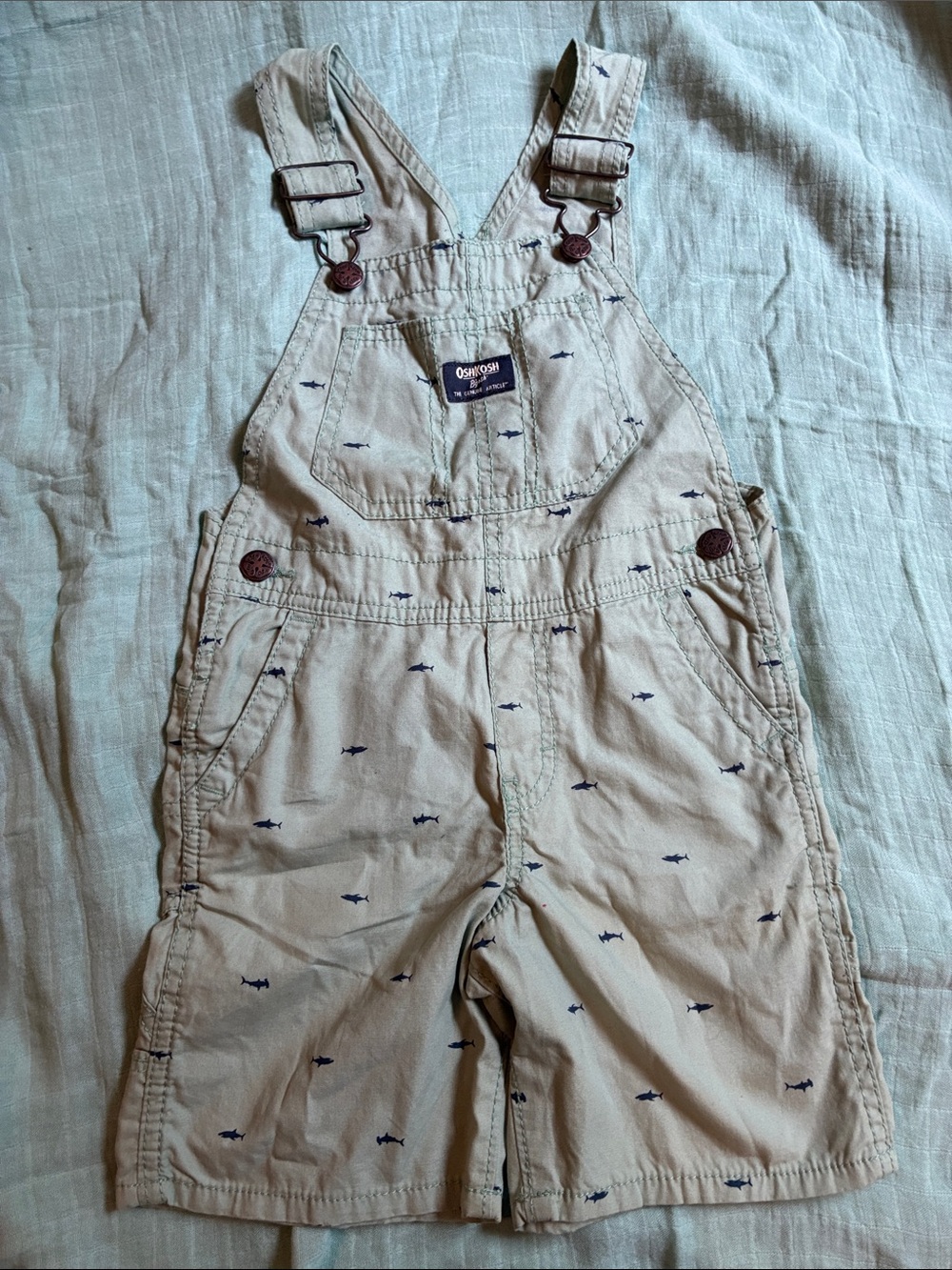 Oshkosh Shark Overall Shorts